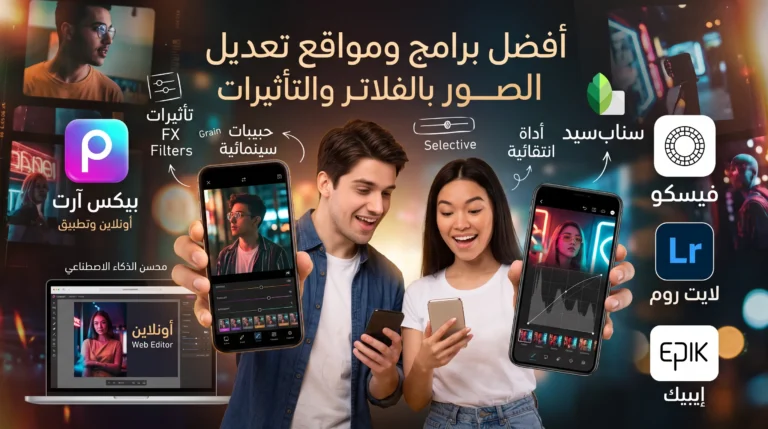 أفضل برنامج تعديل الصور فلاتر وتأثيرات للهاتف بمؤثرات احترافية