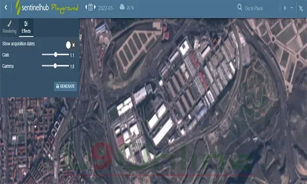 عرض تفاعلي لخرائط الأقمار الصناعية مع طبقات بيانات متعددة