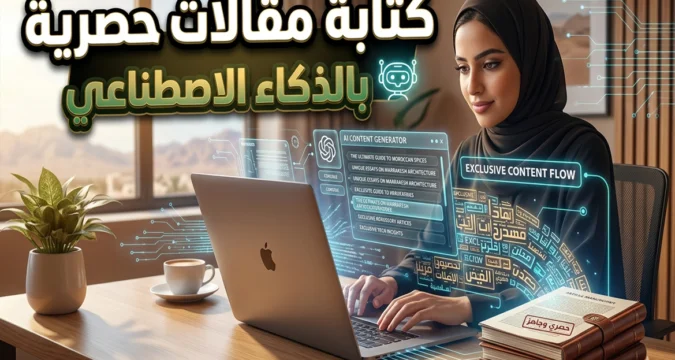 كتابة مقالات حصرية بالذكاء الاصطناعي: دليل عملي لتصدر جوجل