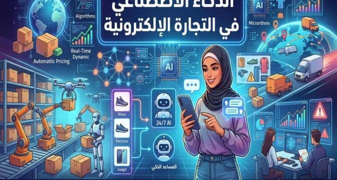استخدام الذكاء الاصطناعي في التجارة الإلكترونية لزيادة المبيعات