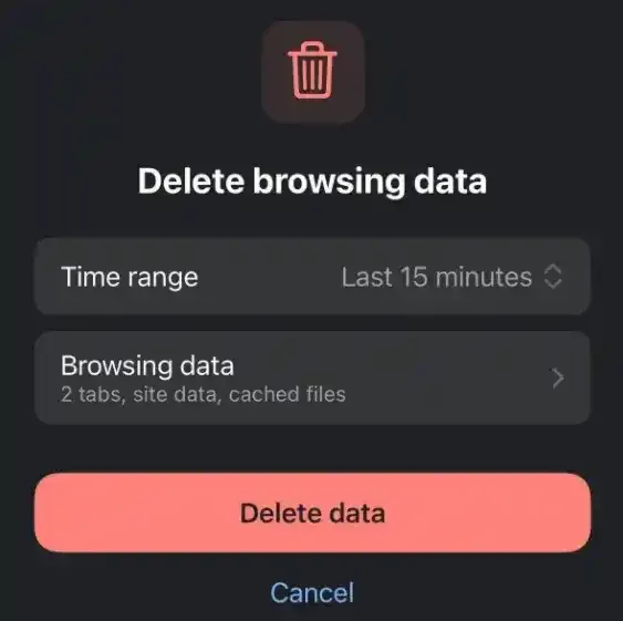 مسح الذاكرة المخبأة على آيفون: طريقة بسيطة لتسريع متصفح iPhone بعد iOS 26 كيفية مسح الكاش في Chrome على iPhone