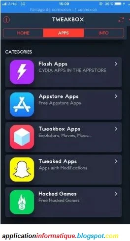 تطبيقات الجوال| تنزيل برنامج TweakBox للايفون
