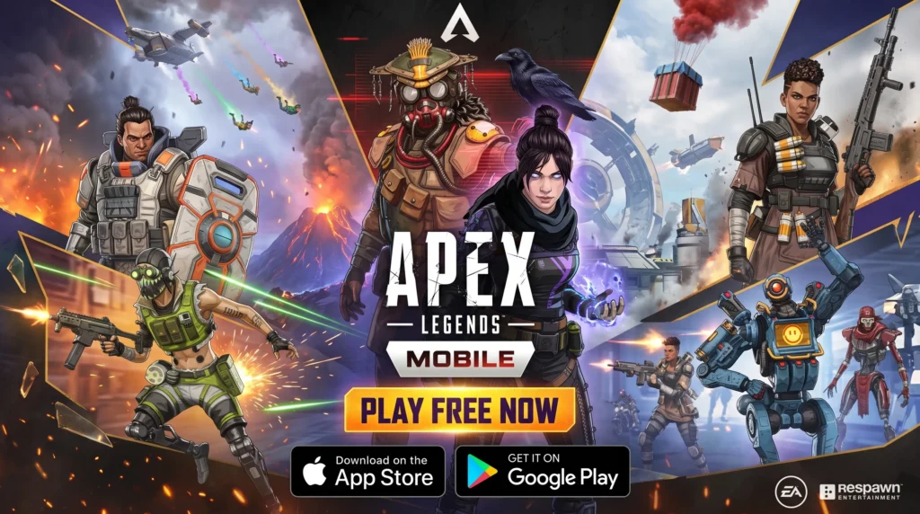 لعبة Apex Legends Mobile للحركات التكتيكية والقتال المستقبلي لعبة أبيكس ليجندز Apex Legends Mobile للحركات التكتيكية السريعة للجوال