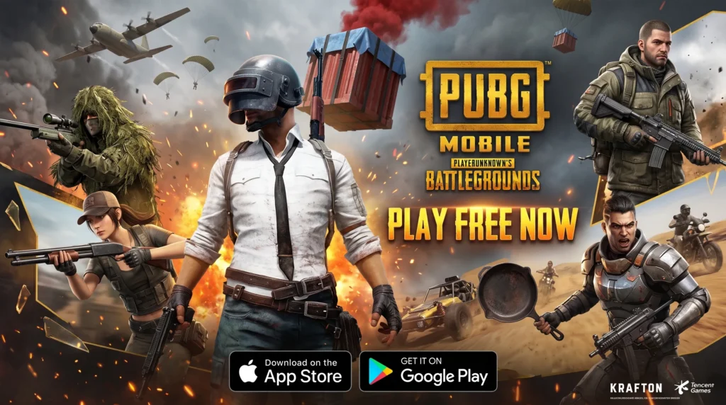 لعبة PUBG Mobile للجوال أندرويد وآيفون لعبة PUBG Mobile كواحدة من أفضل ألعاب الأكشن للجوال باتل رويال