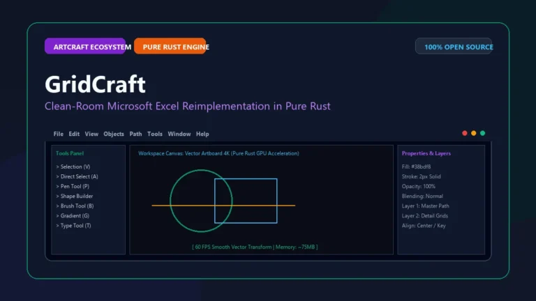 برنامج GridCraft: أقوى بديل اكسل مجاني للكمبيوتر بمحرك Rust