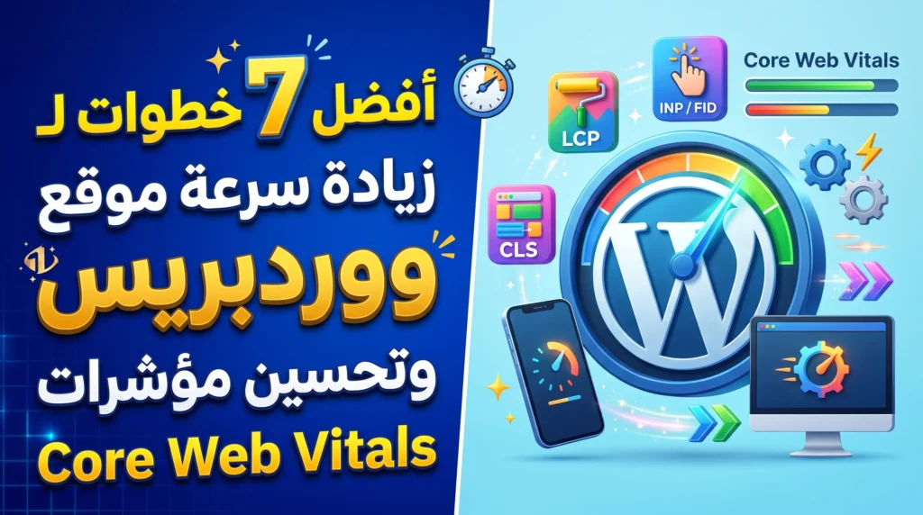 زيادة سرعة موقع ووردبريس - أفضل خطوات زيادة سرعة موقع ووردبريس وتحسين مؤشرات Core Web Vitals