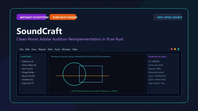 برنامج SoundCraft: أفضل برنامج هندسة صوتية مجاني للكمبيوتر بمحرك Rust
