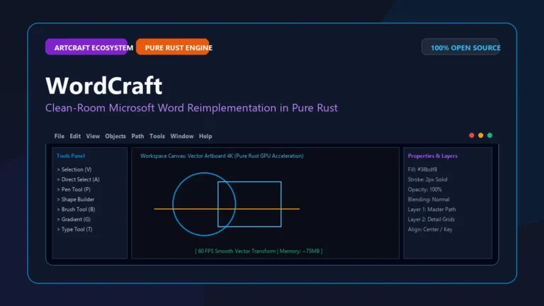 برنامج WordCraft: أقوى بديل وورد مجاني للكمبيوتر بمحرك Rust